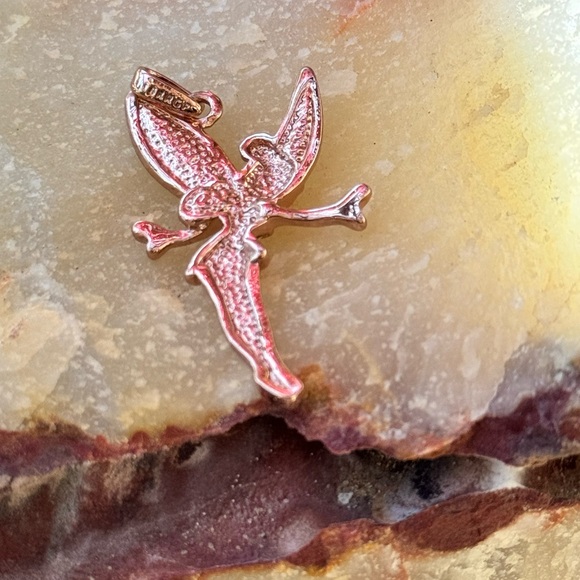 Disney Tinker Bell 18K Rose Gold Plated Pendant - Picture 4 of 11
